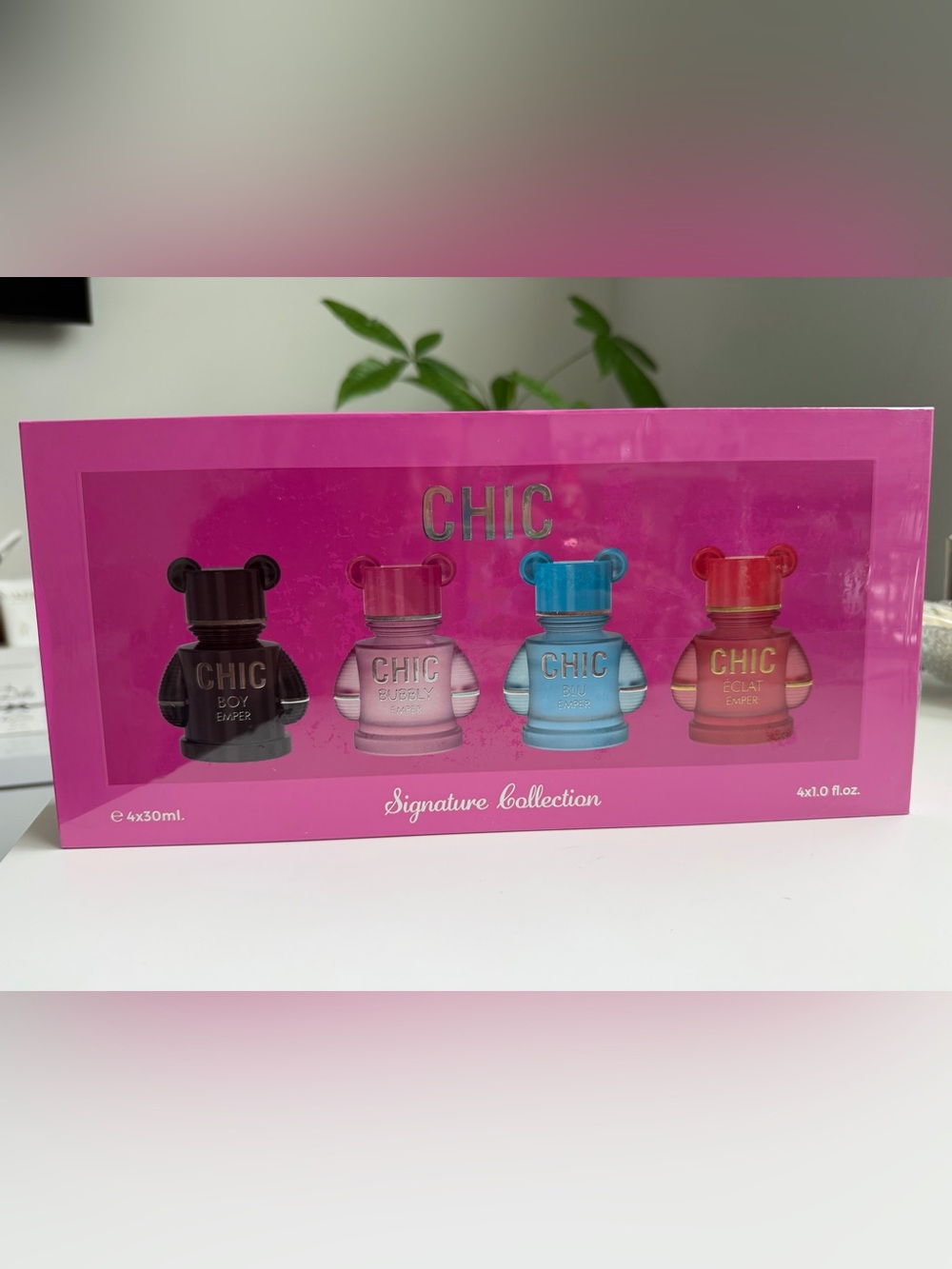 Chic Emper Signature Collection 4-Piece Perfume Gift Set | 4 x 30ml | New Sealed